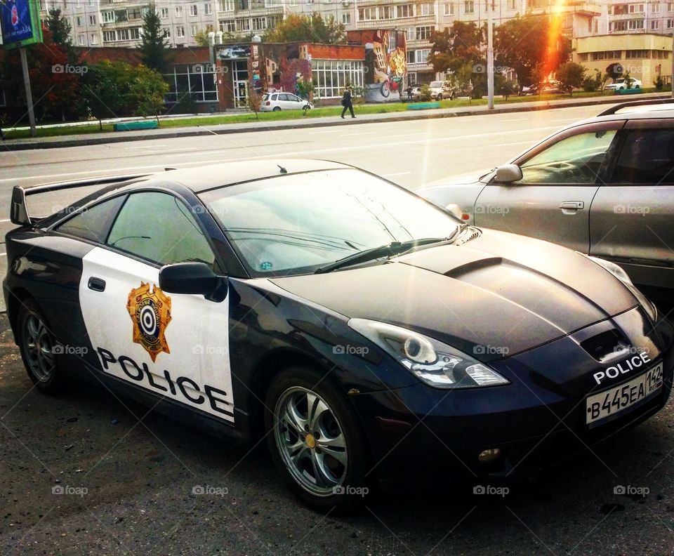 Police car. Novosibirsk