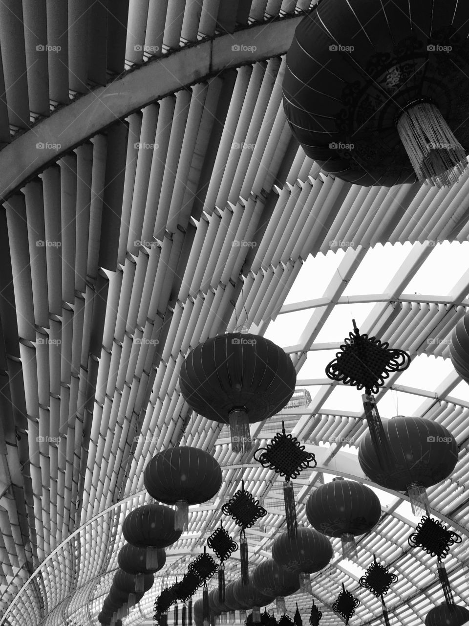 Chinese Hanging Lanterns and Chinese Knots in Shenzhen, China