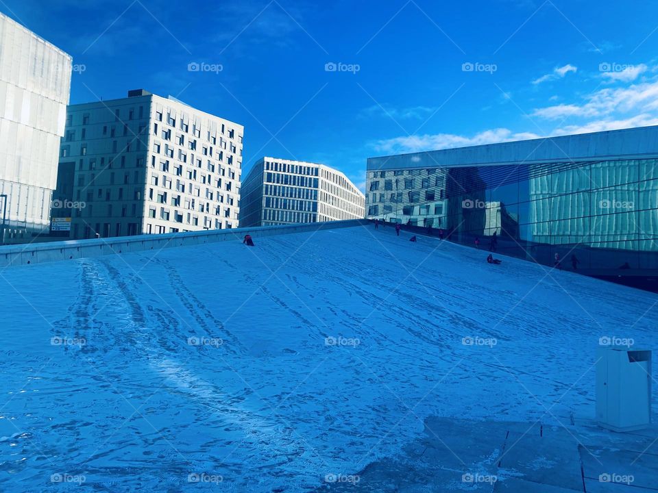 Oslo opera house crystal city