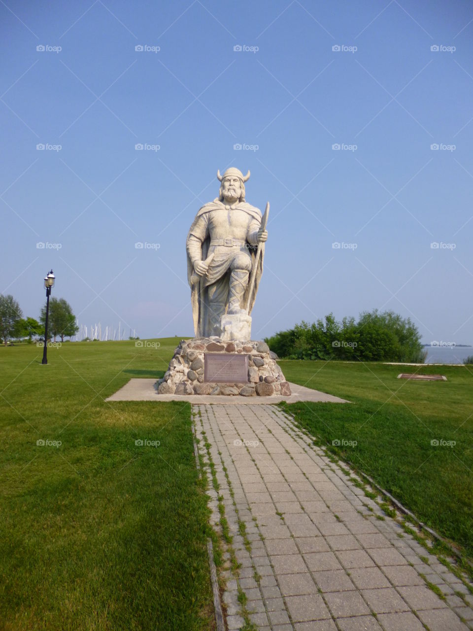 Statue. viking monument from northrrn manitoba