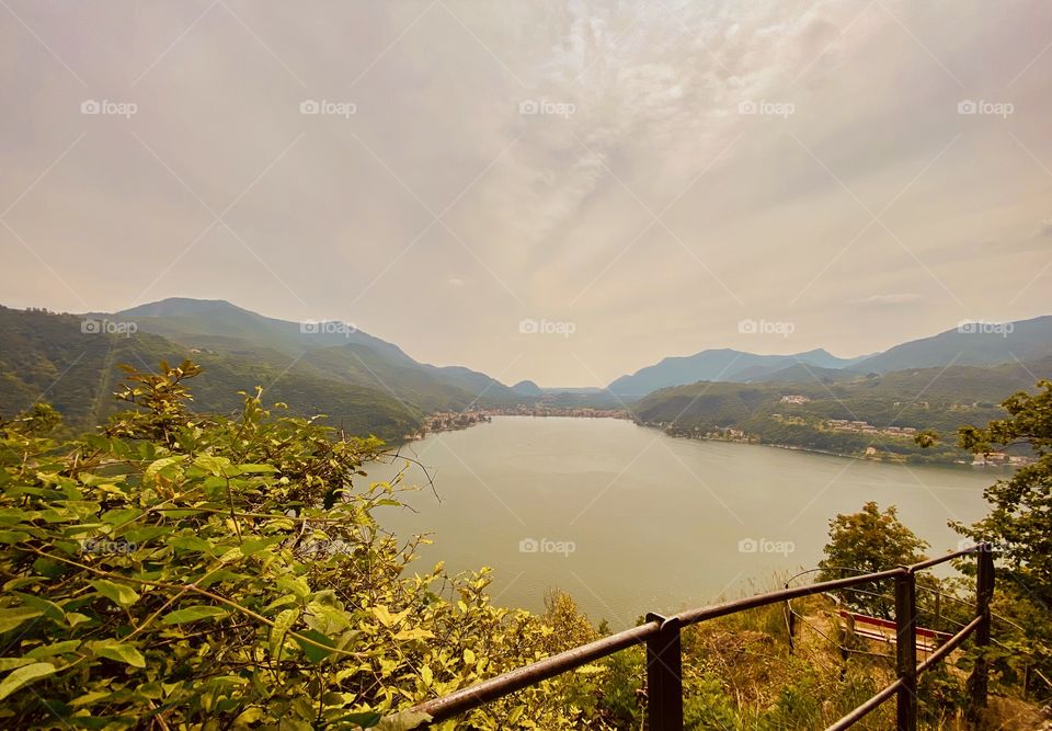 View of the lake lugano