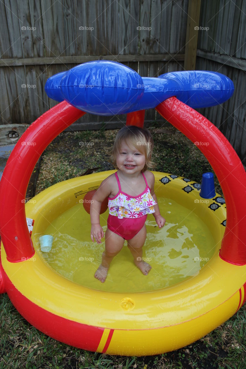 Fun in the kiddie pool