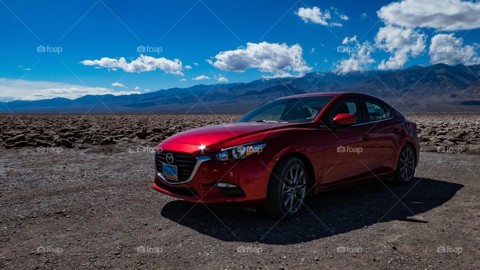 Mazda on Death Valley