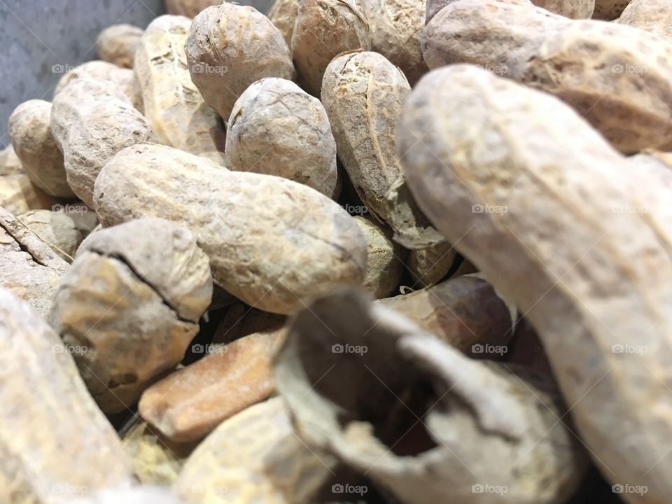 Awesome POV of shelled peanuts 