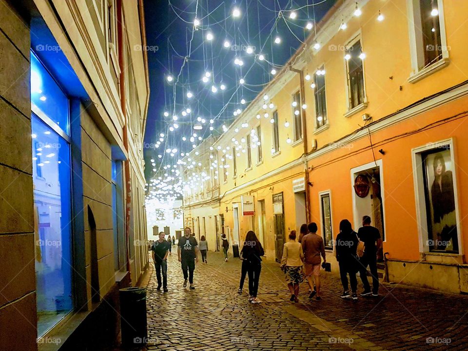 walk through the center of Cluj