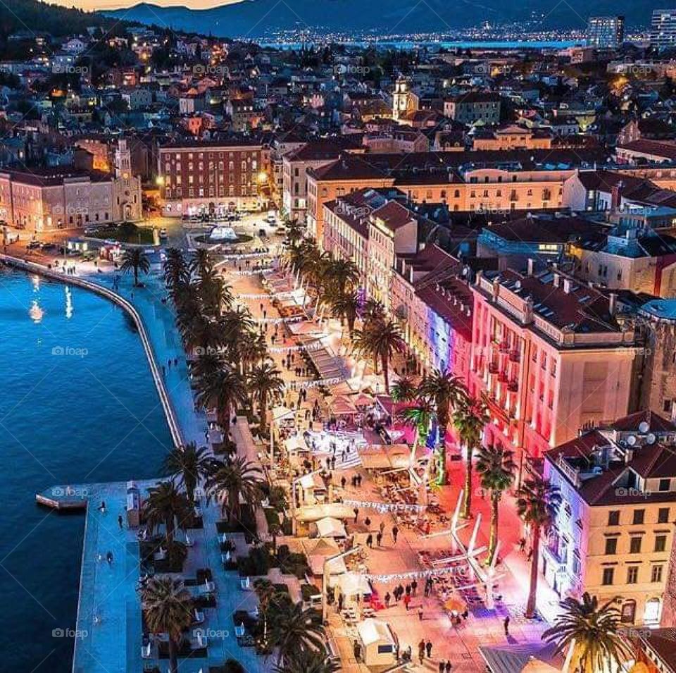 Split city from croatia