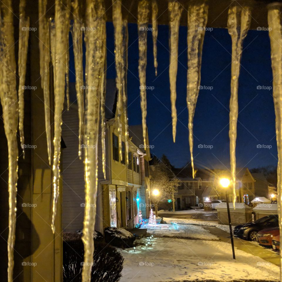 winter icicles