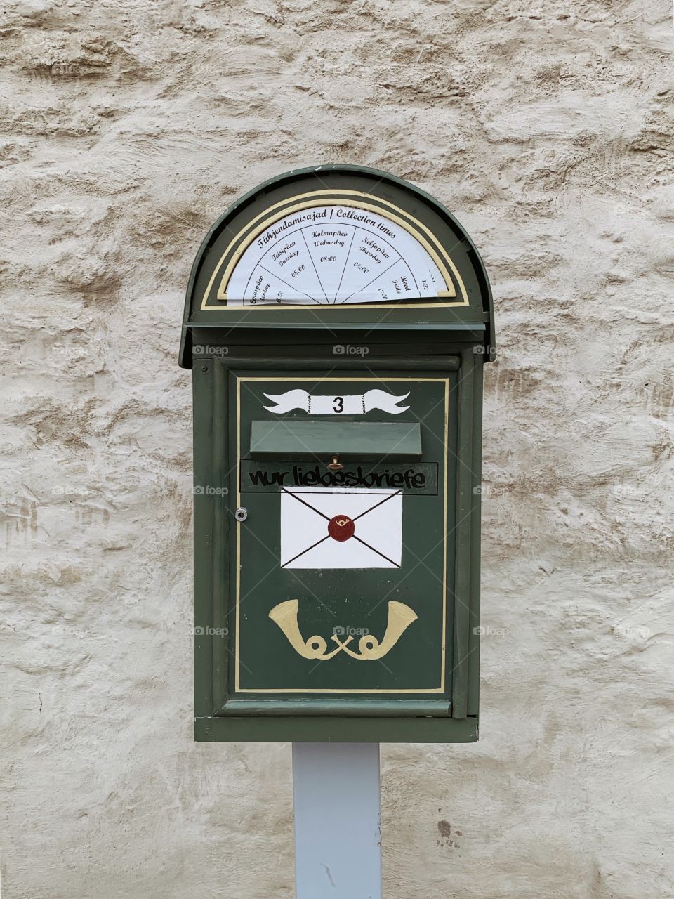 Little post box in the center of Old Tallinn 