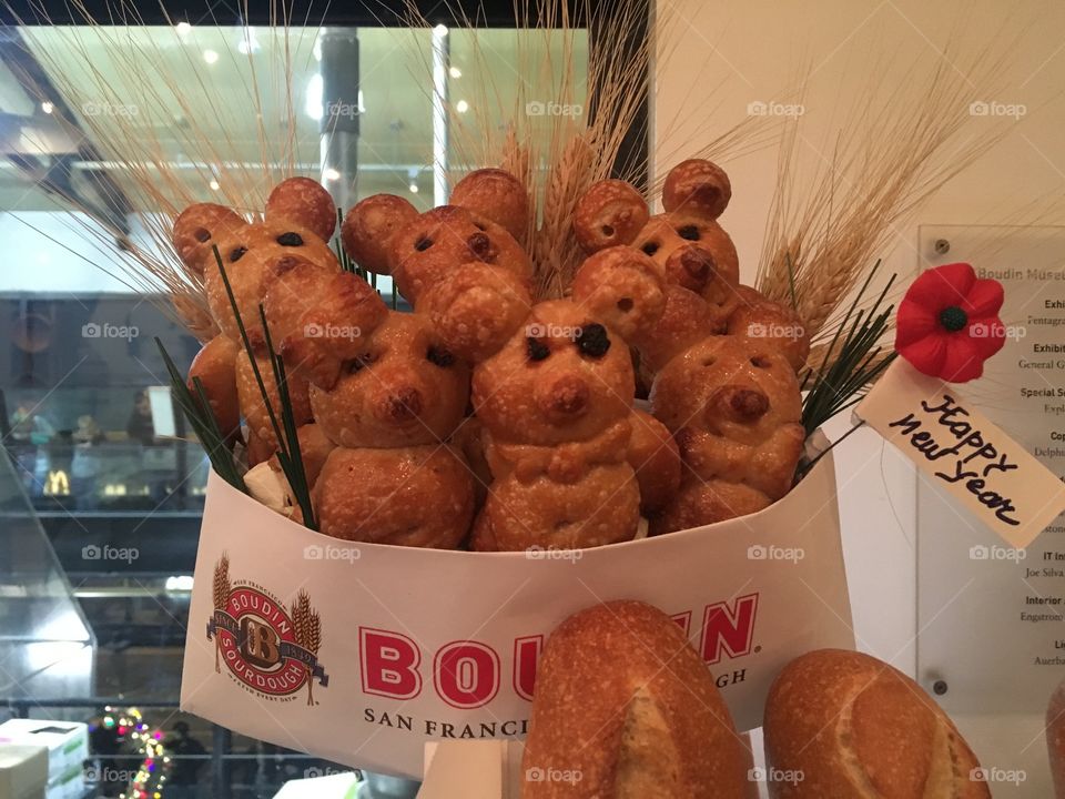Sourdough animals at Boudin’s in San Francisco