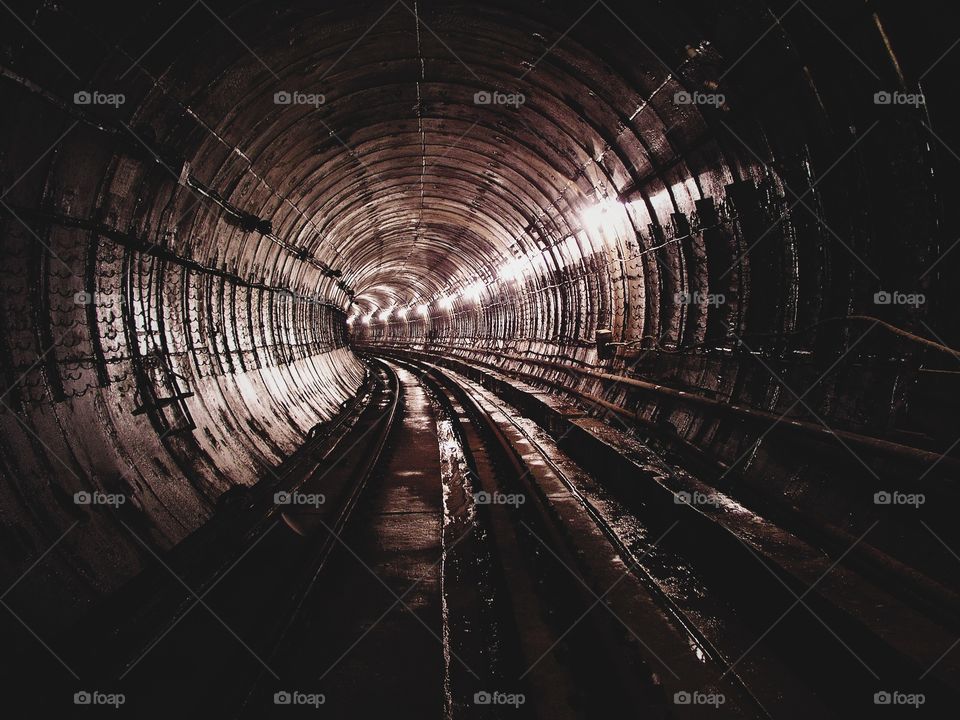 Underground railway track