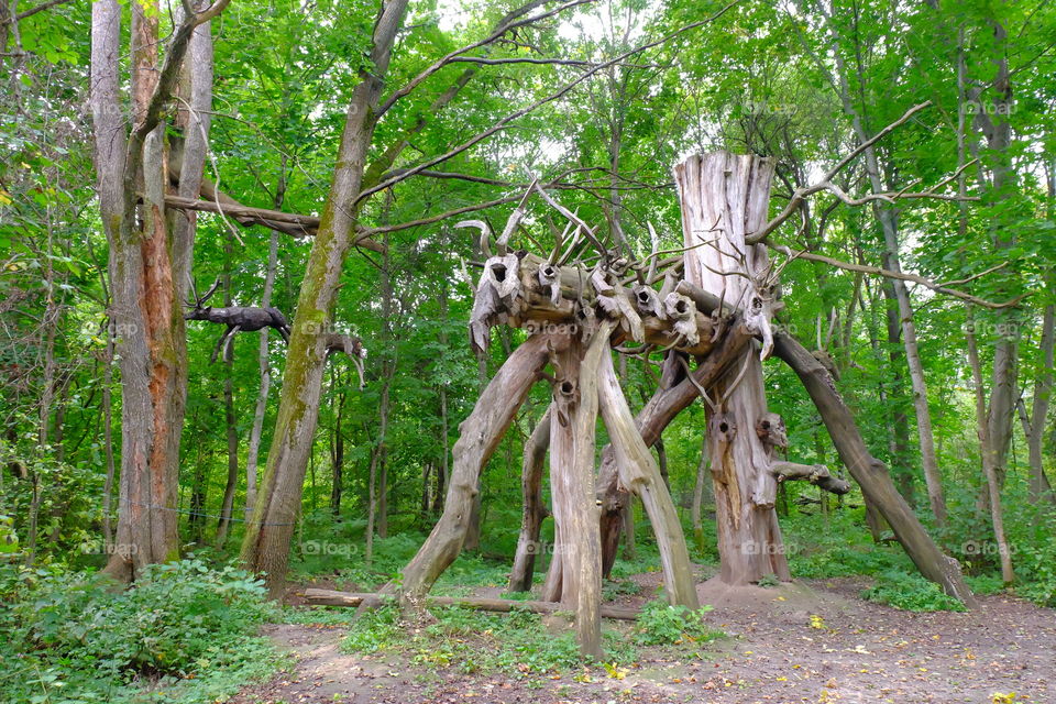 Land- art. Park "Ugra". Religion 