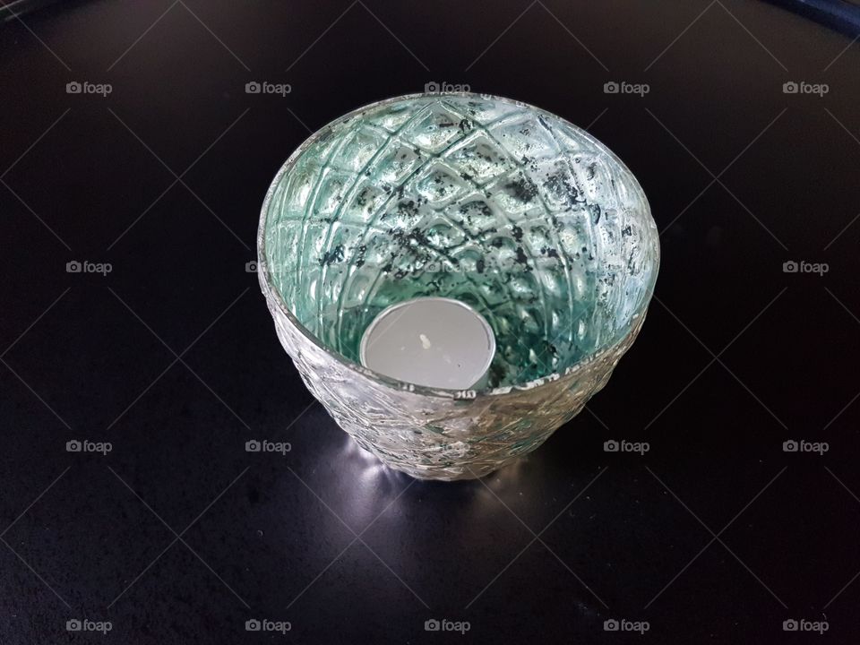 silver decorative candle stand