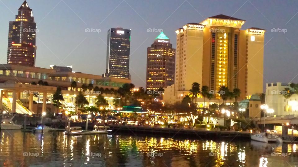 City Lights. Downtown Tampa