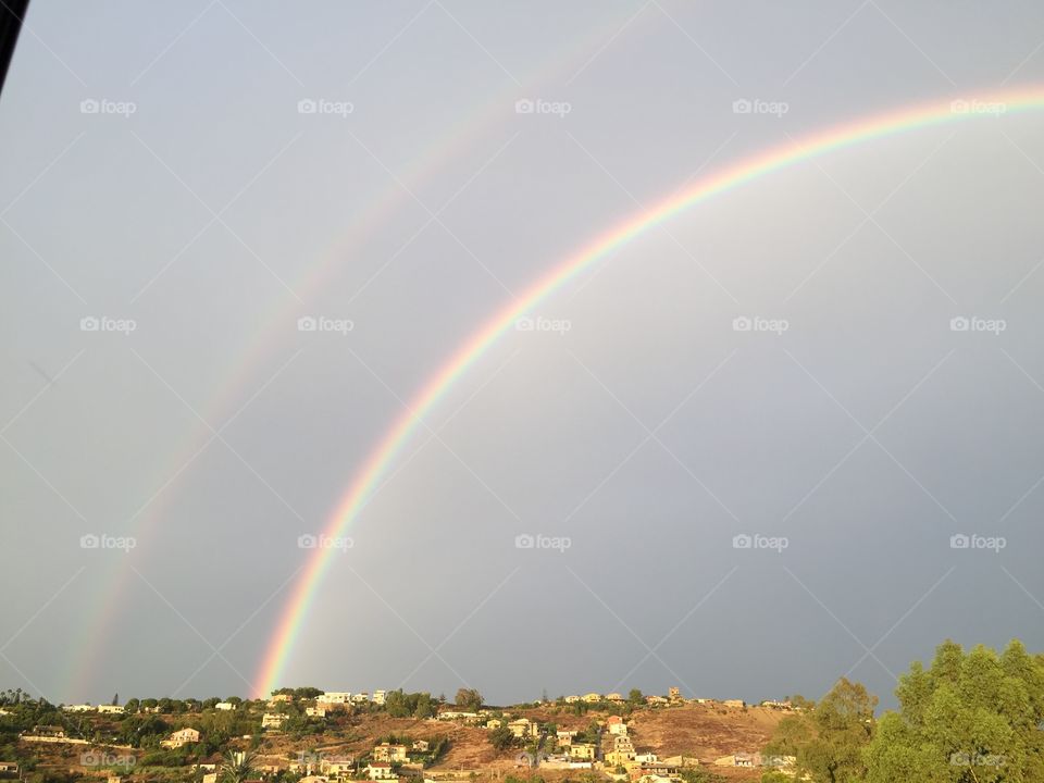 Doble rainbow after the rain!! 🌈