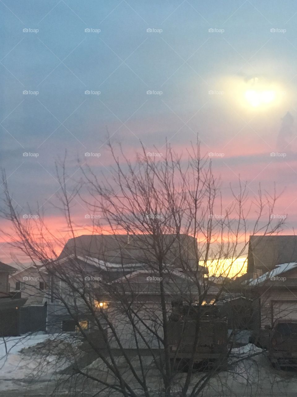 Sunset in the evening 