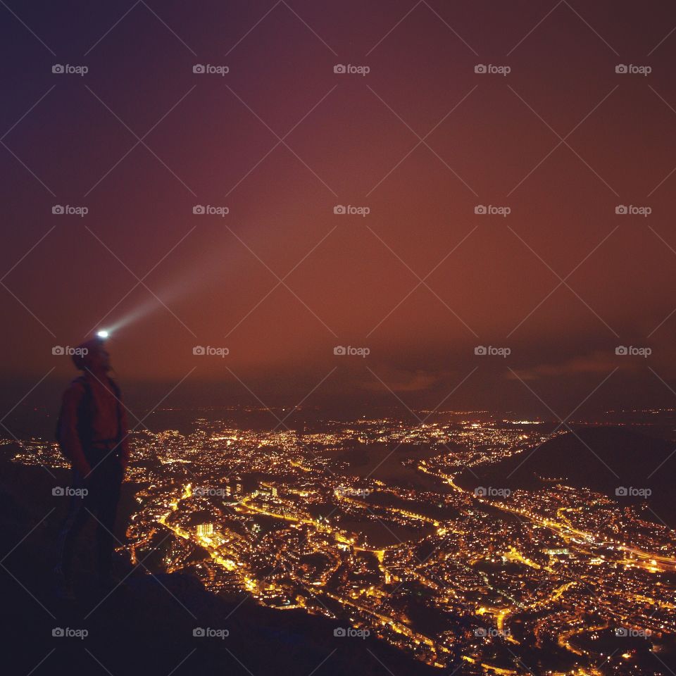 Night shot at Ulriken