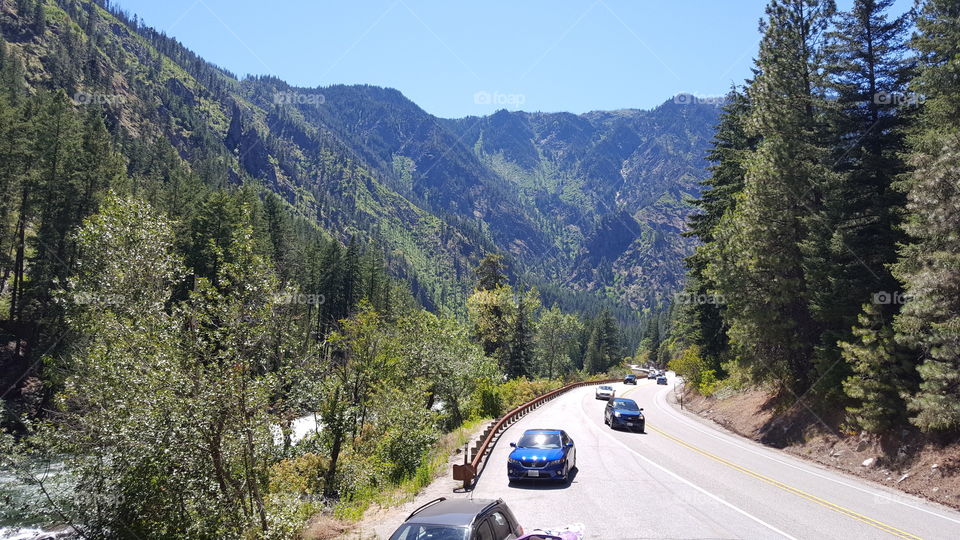 highway 2 near Leavenworth