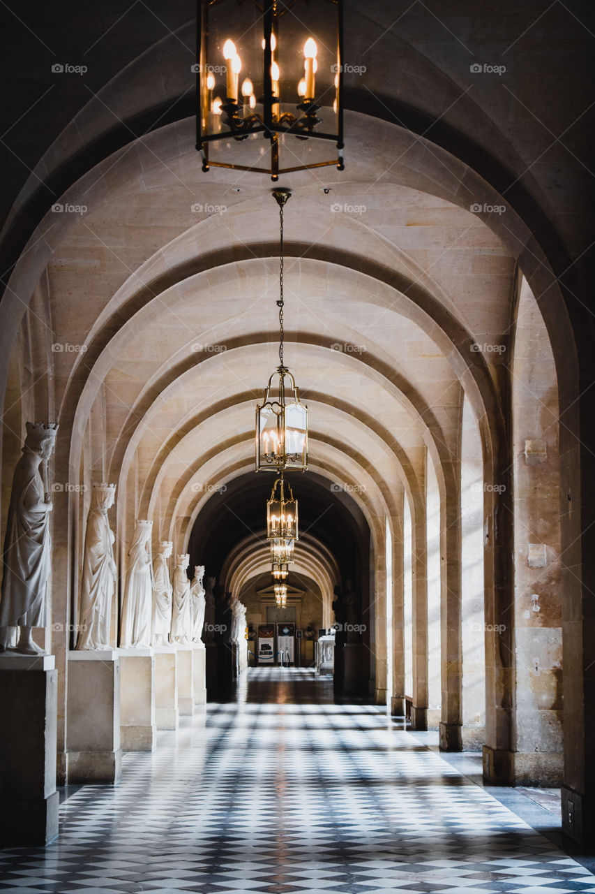 Versailles hallways, castle