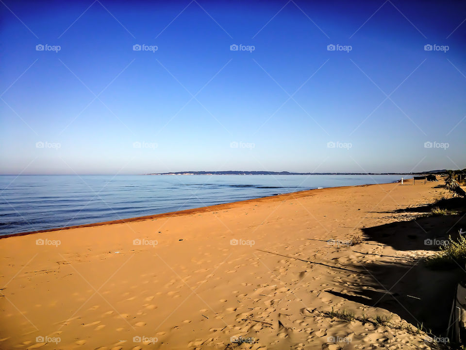 beautiful beach in the morning