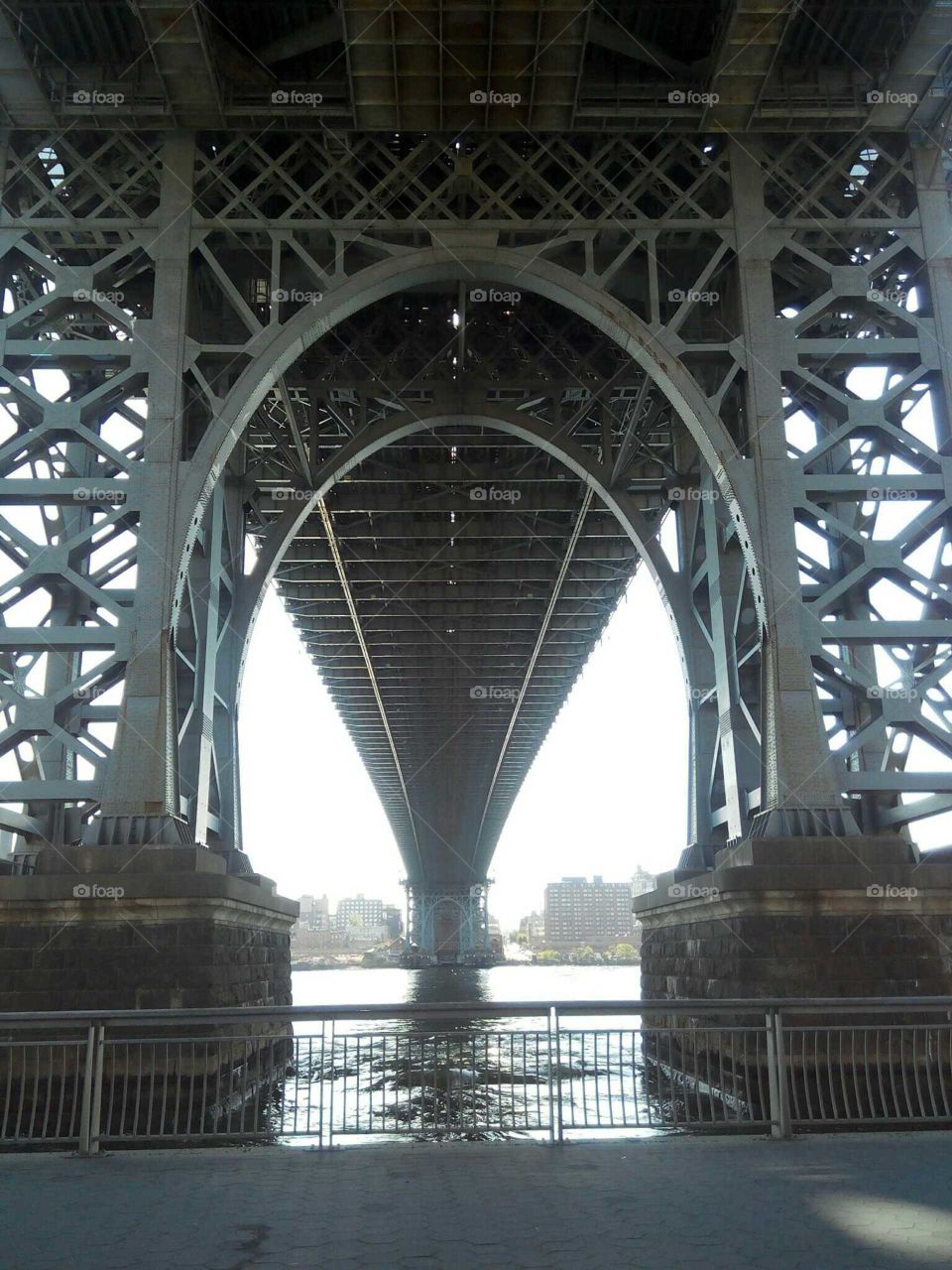 Under the Triboro Bridge as seen from Wards Island