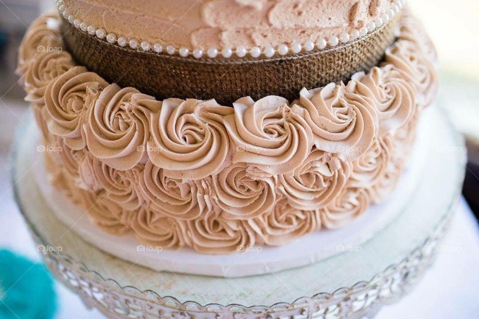 Wedding cake closeup