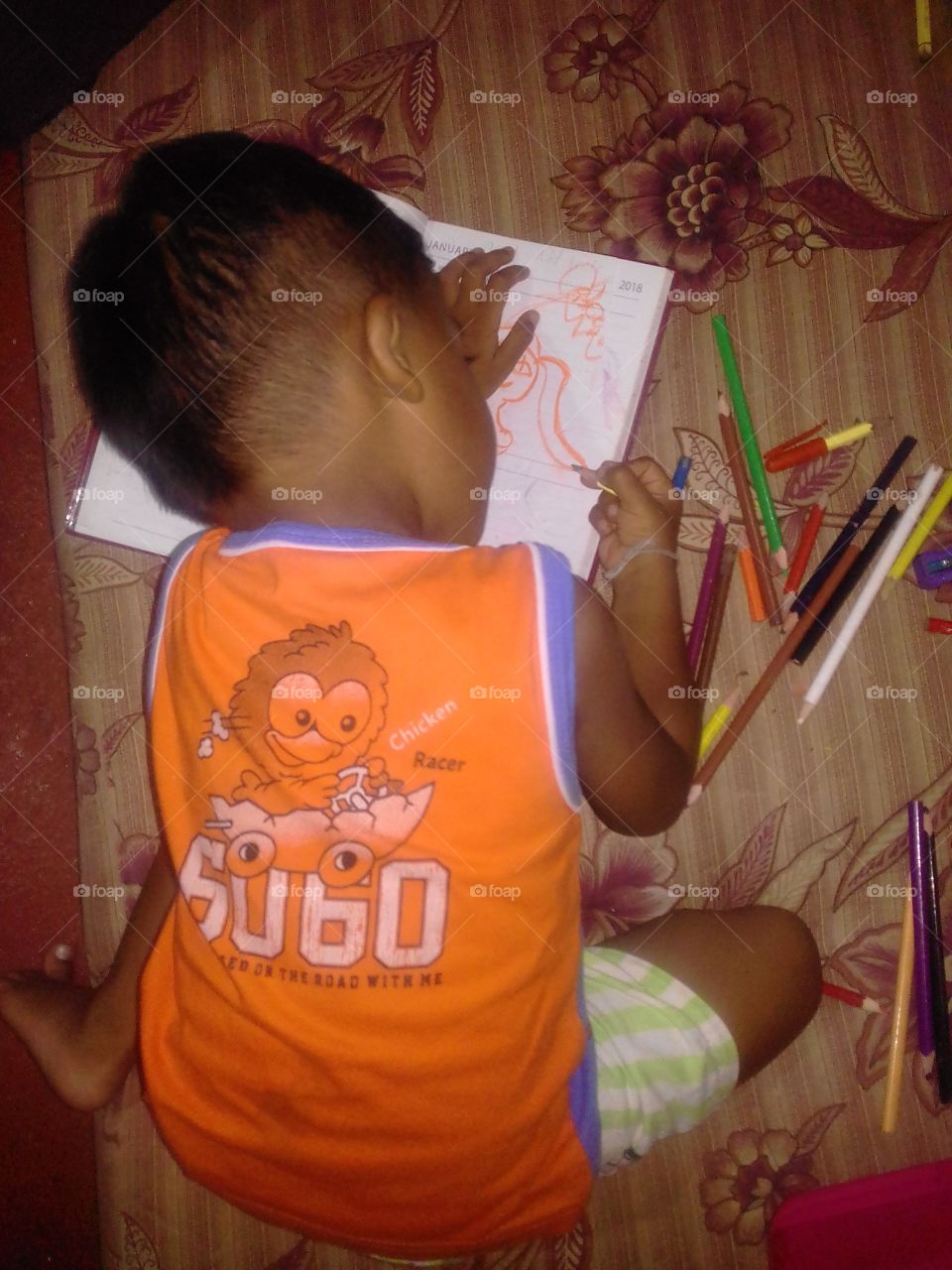 Cute Baby Drawing Art..