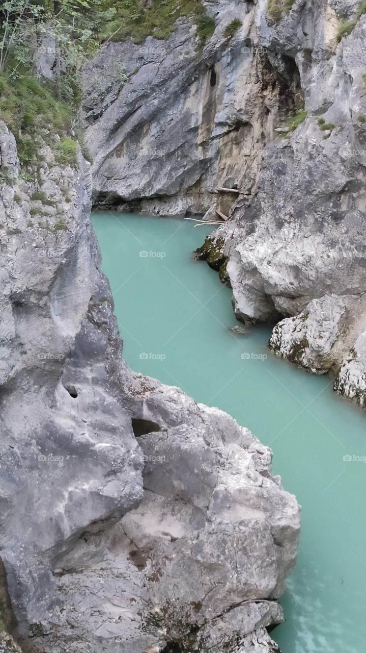 ein Fluss in Füssen Bayern ist schön...