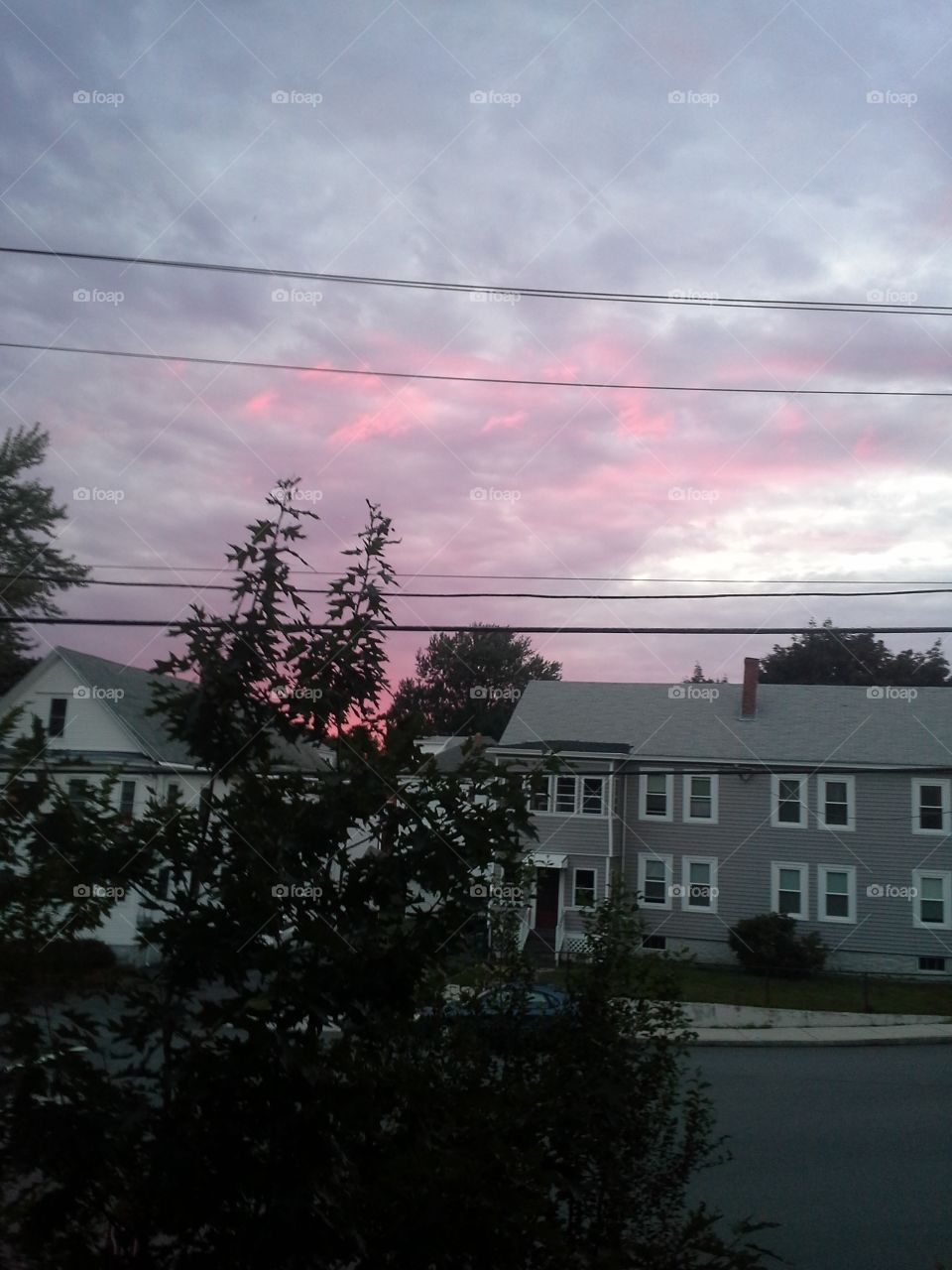 pink sky. pretty sky