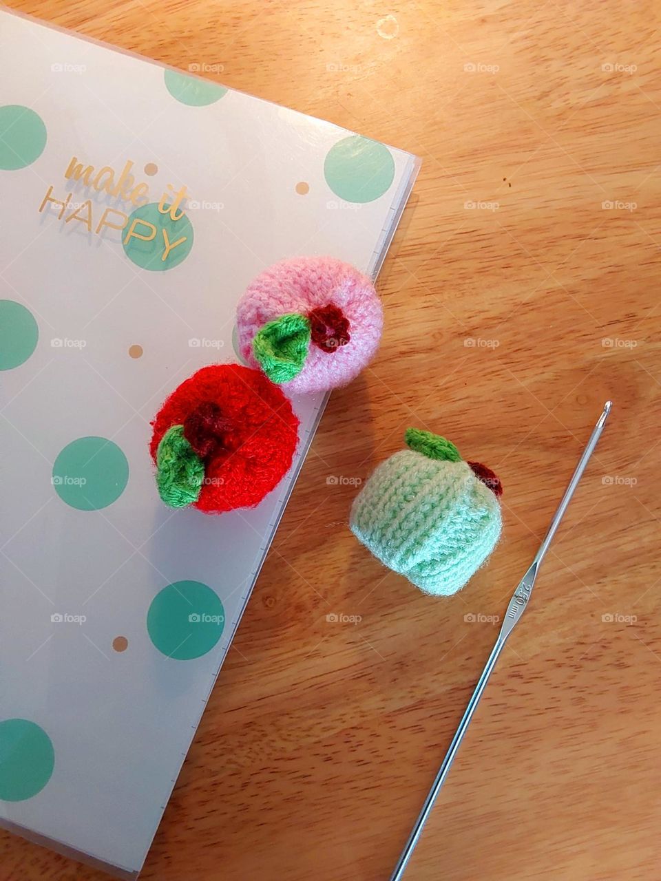 crochet apples