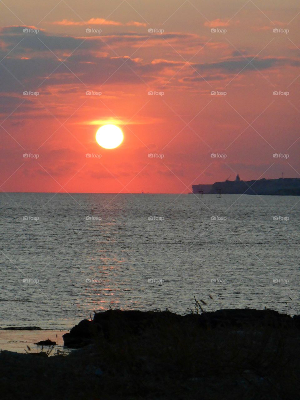 Sunset, Water, Dawn, Sea, Beach