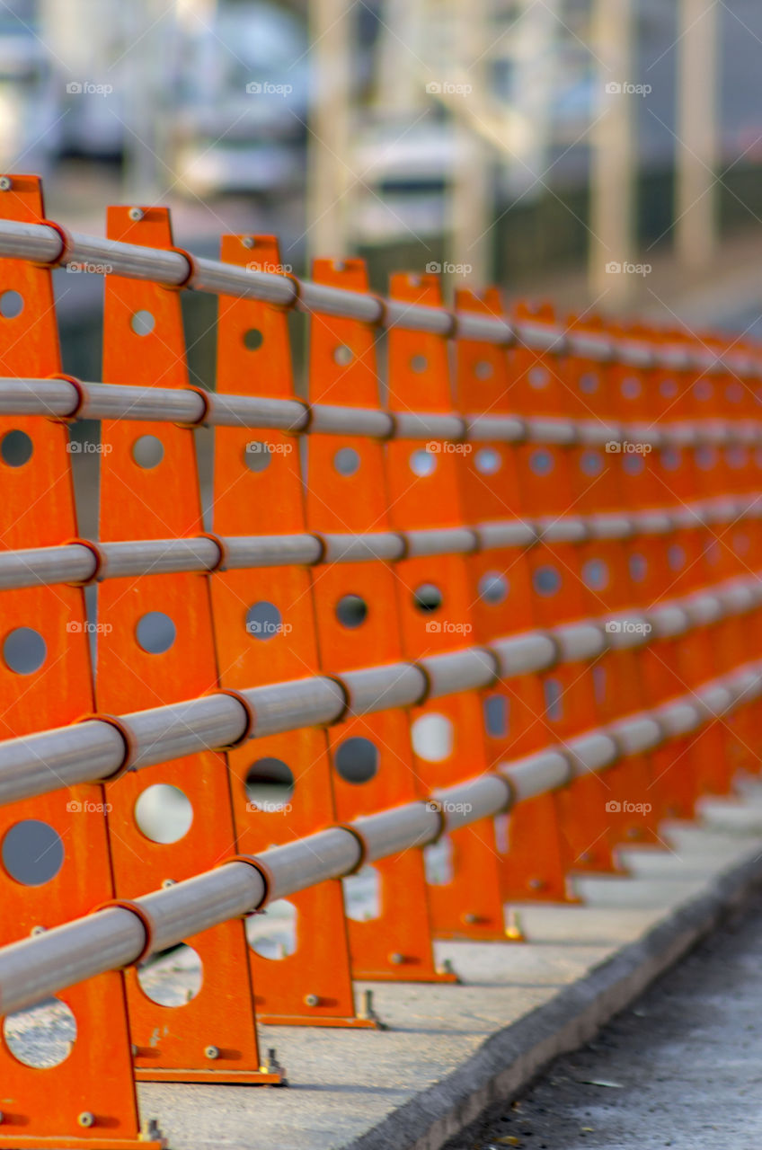 orange fence