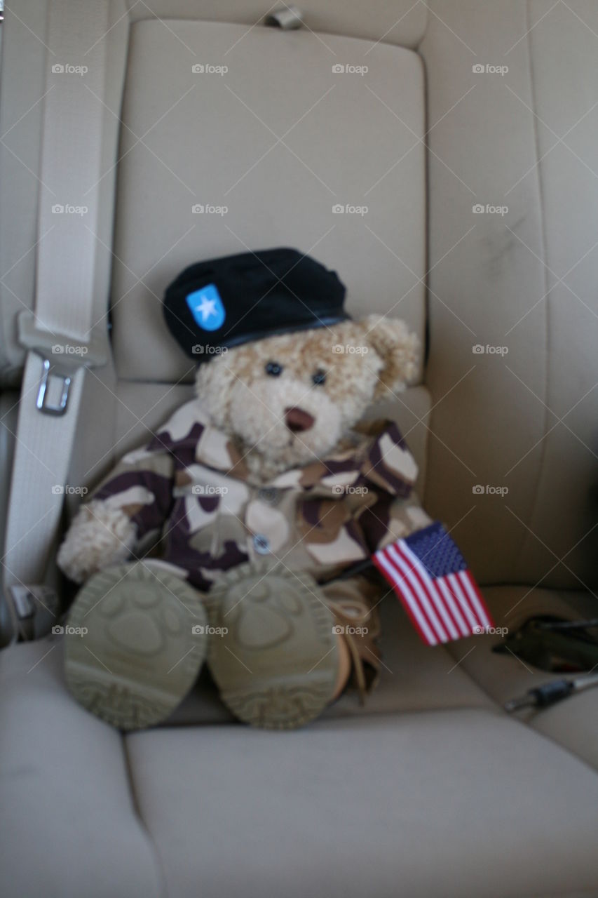 Soldier teddy bear