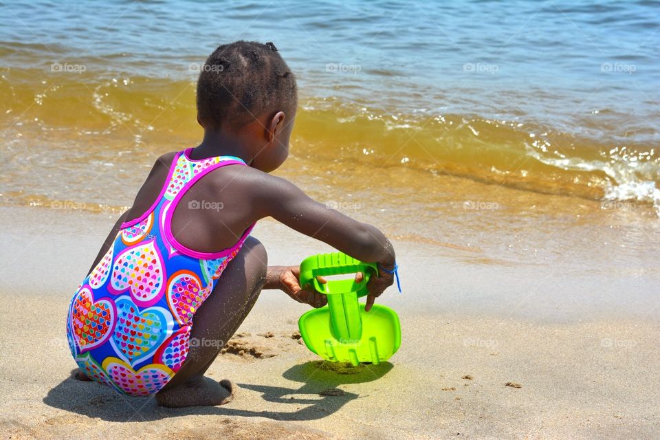 Playing at the Beach