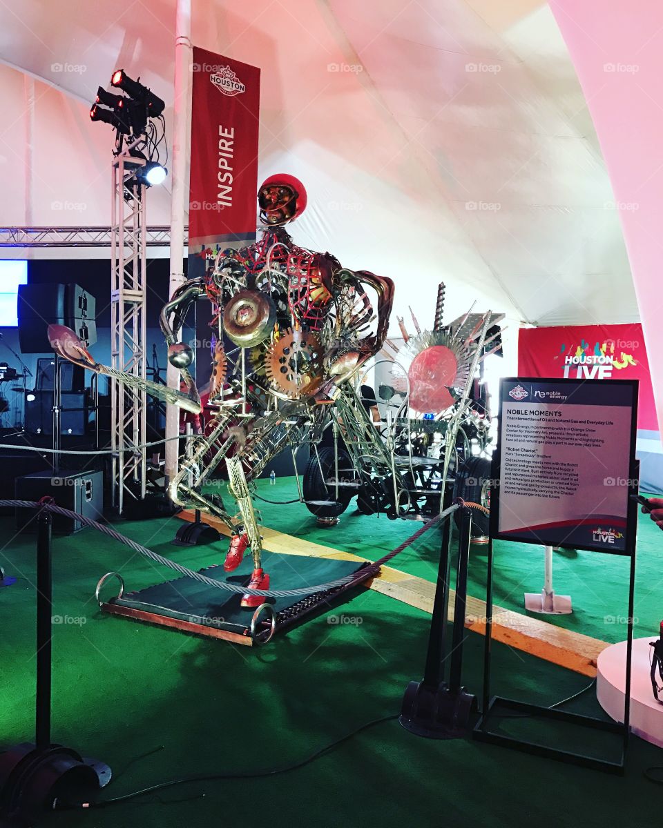 Robot Carriage at Houston Live