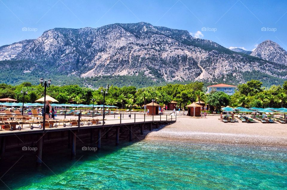 View of Nice beach