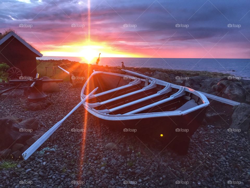 Sunset in Iceland 