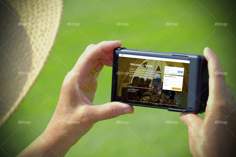 Phone. Camera phoneTourist taking a picture with a smartphone cell phone mobile phone camera 