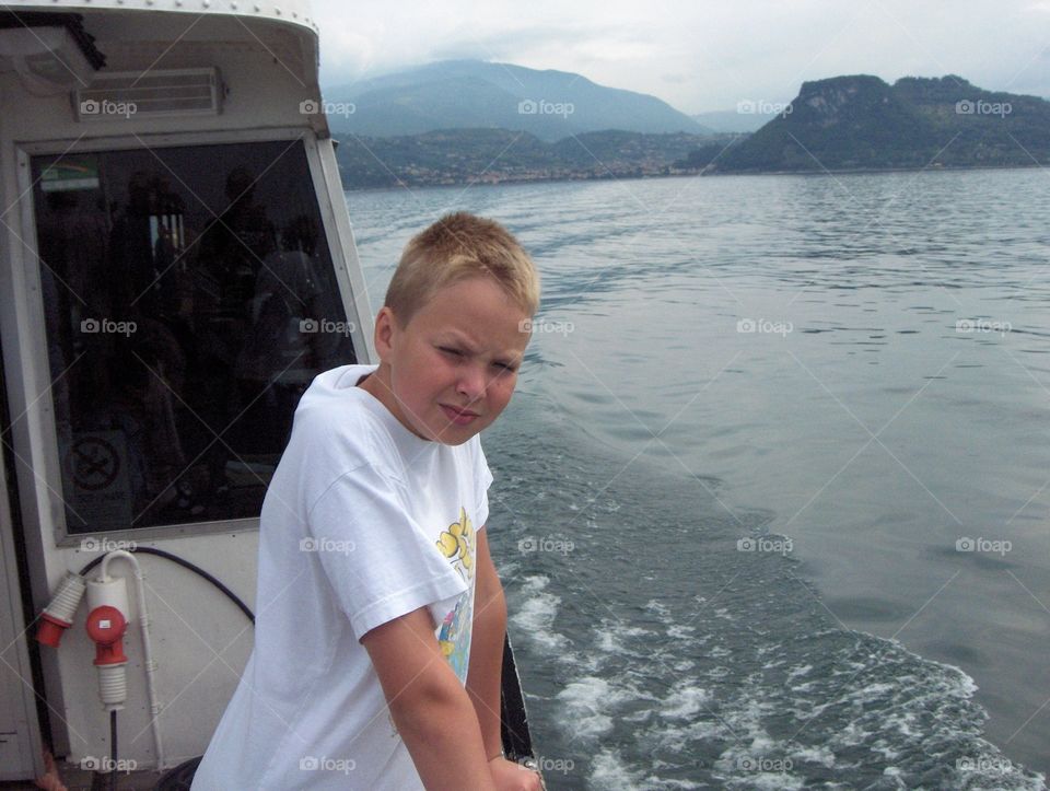 Boy on boat 