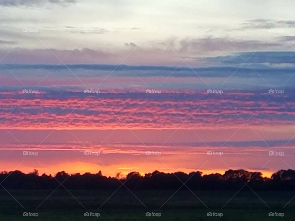 pastel sunset