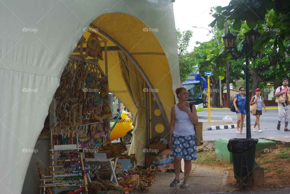 Tourist and locals in Varadero
