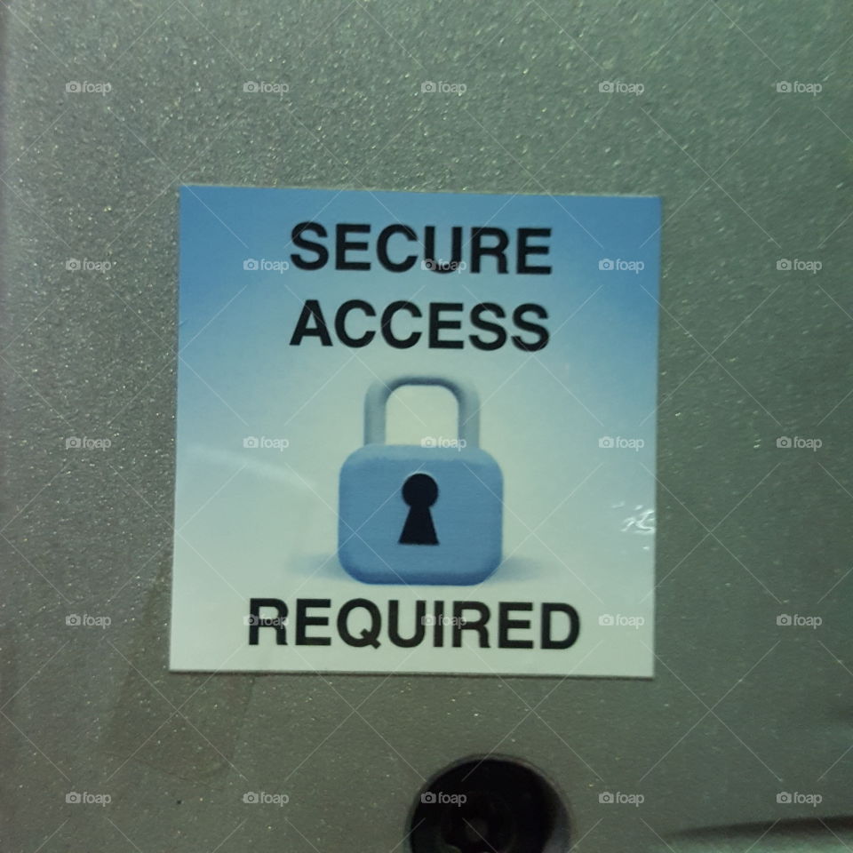 secure access required