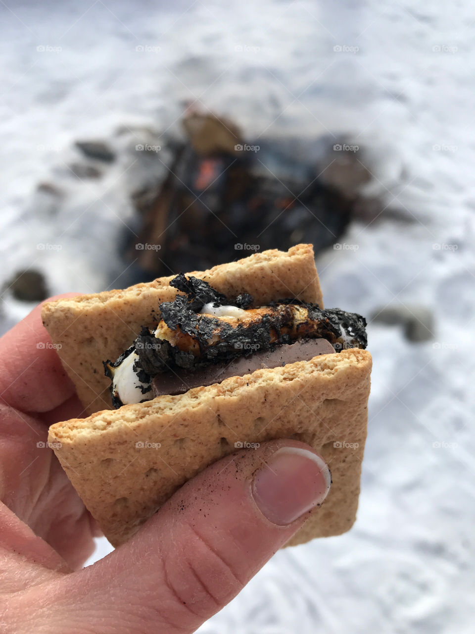 S’mores by the bonfire