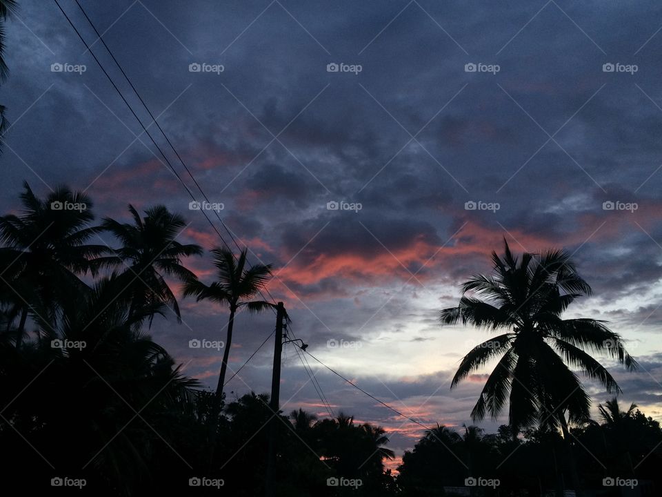 6:08 P.M. Sunset..Evening sky after rain..without any color effects 