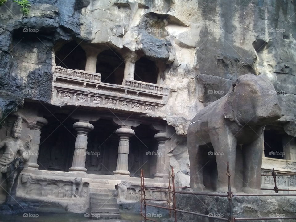 Great Cave of India  Ellora
Kailash Temple inner view