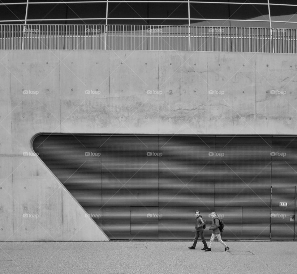 busy people on the wall