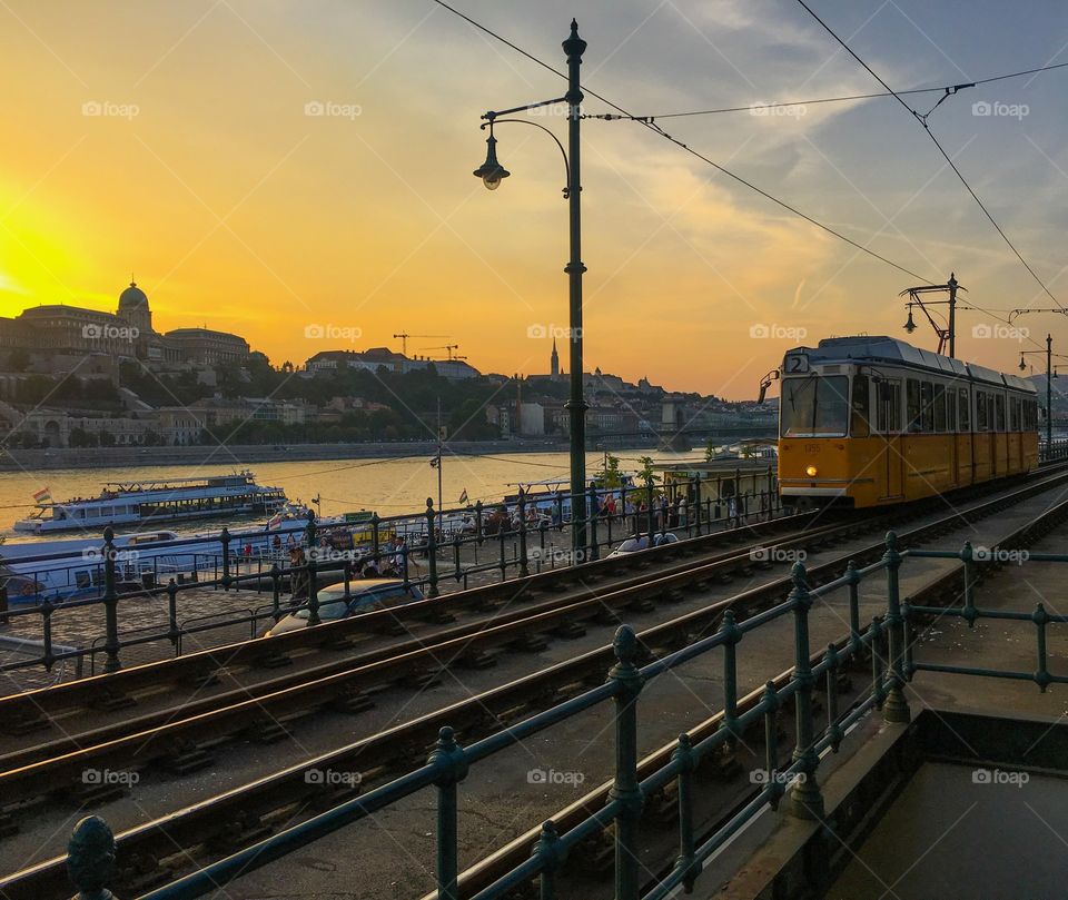 Sunset in Budapest 