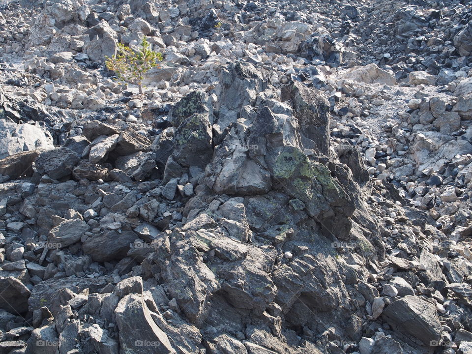 Rugged terrain of Big Obsidian Flow 