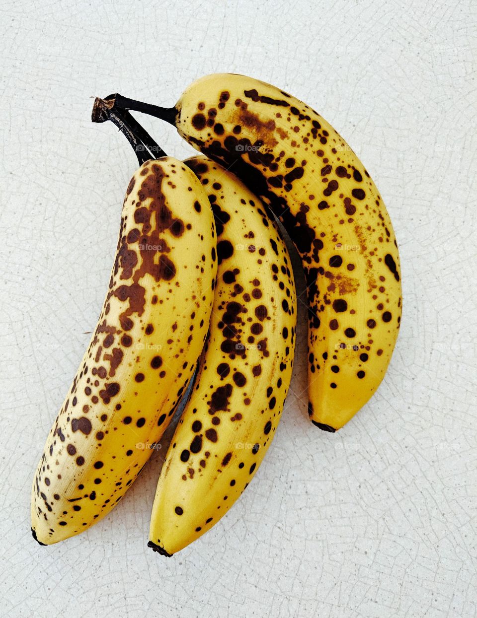 Really ripe banana bunch