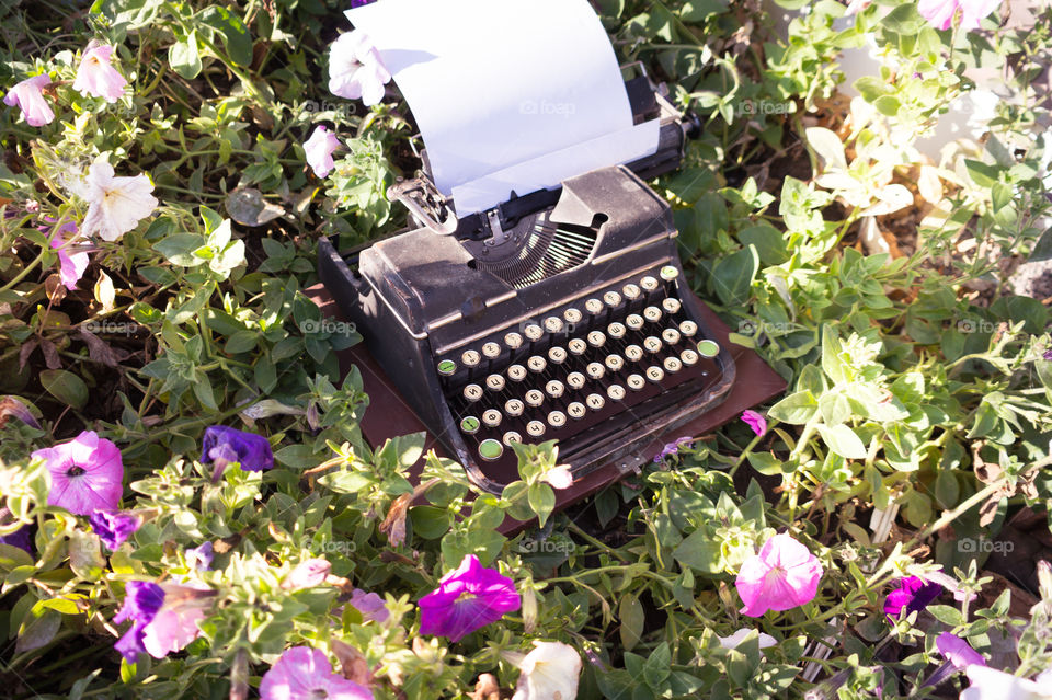 Old typewriter for writers