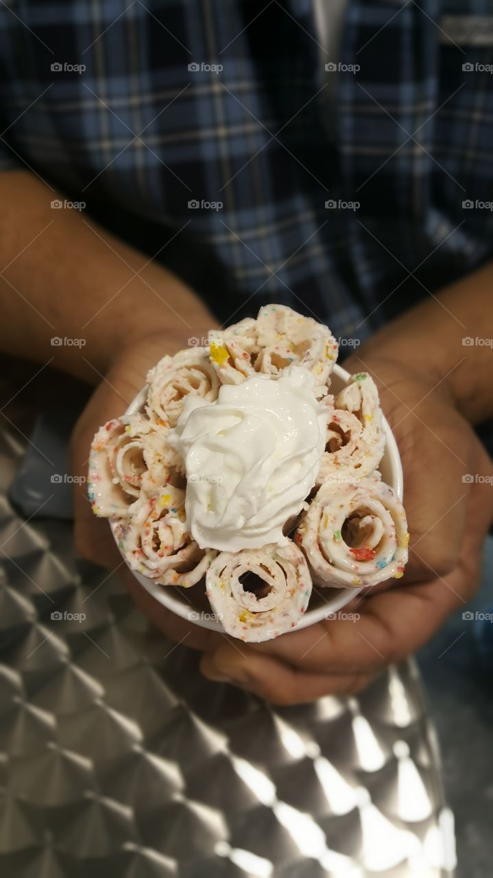 rolled ice cream
